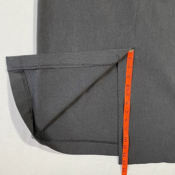 Caslon Maxi Skirt Size 14 P Gray Back Slit Tailored Quality Retro - Picture 10 of 11